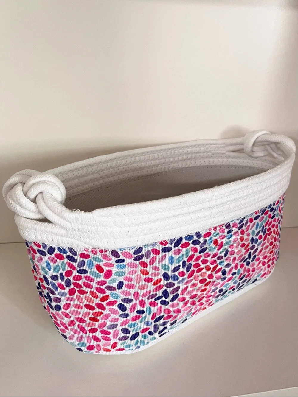 Knot rope storage basket